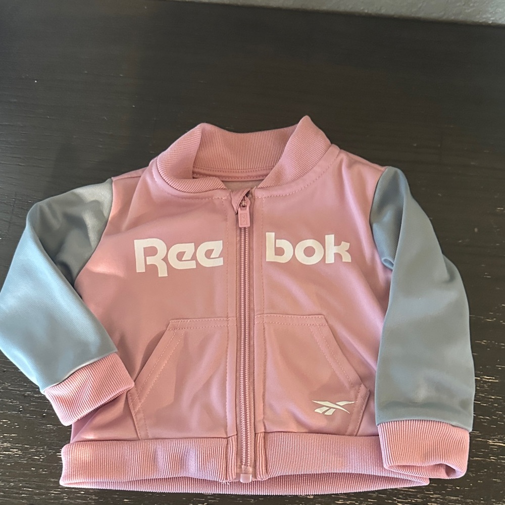 Reebok Pink and Gray Toddler Jacket